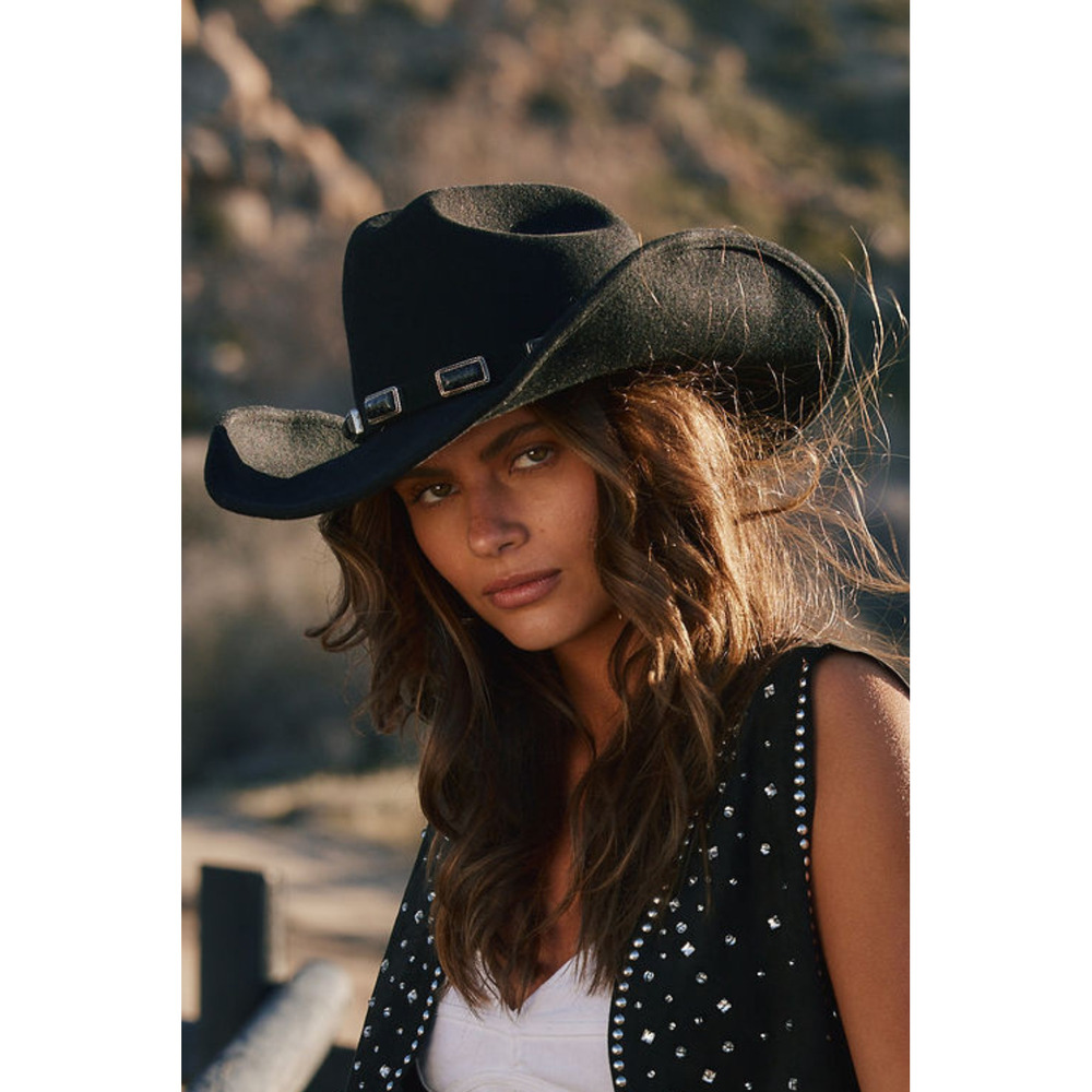 12th Tribe McGraw Black Onyx Cowboy Hat Size O/SO/S